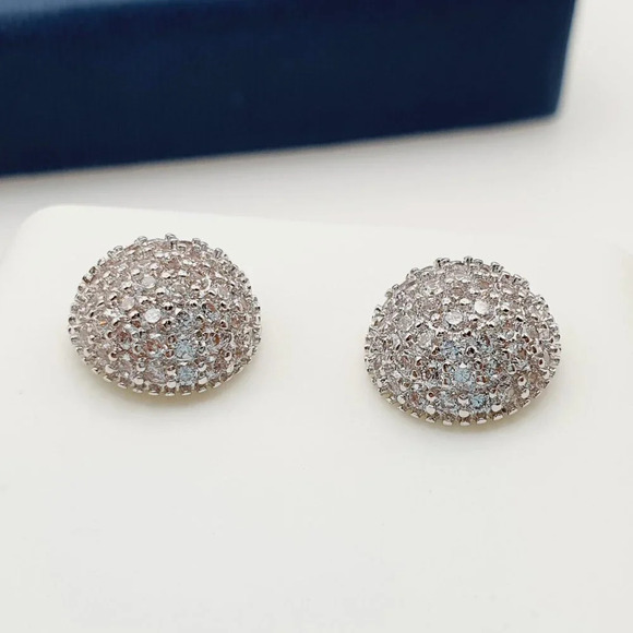 "925 Sterling Silver Plated CZ Earrings, EVBRS430 - Picture 8 of 9